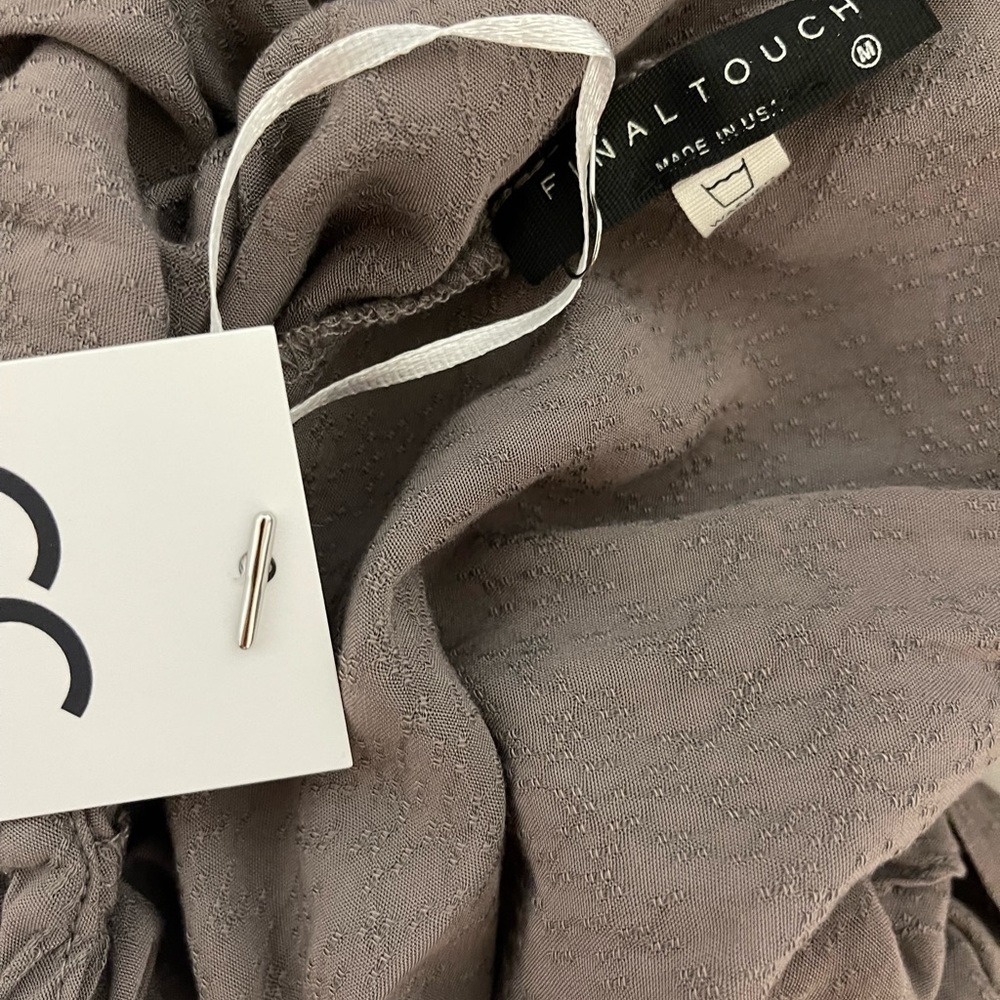 final touch overall pants new with tags size medium grey